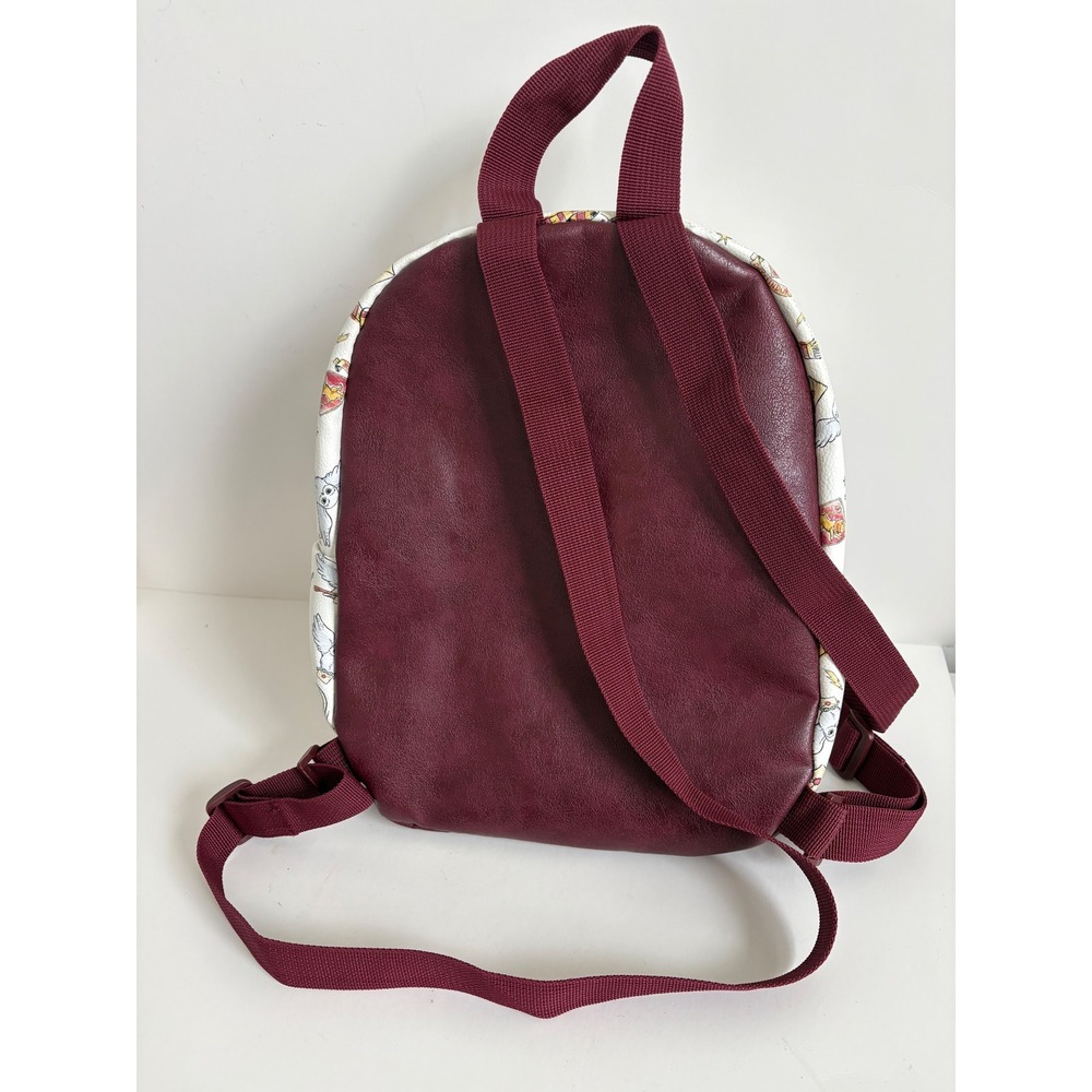 Harry Potter Mini Backpack Gryffindor Hedwig Owl White Burgundy Unused Clean - Picture 4 of 10